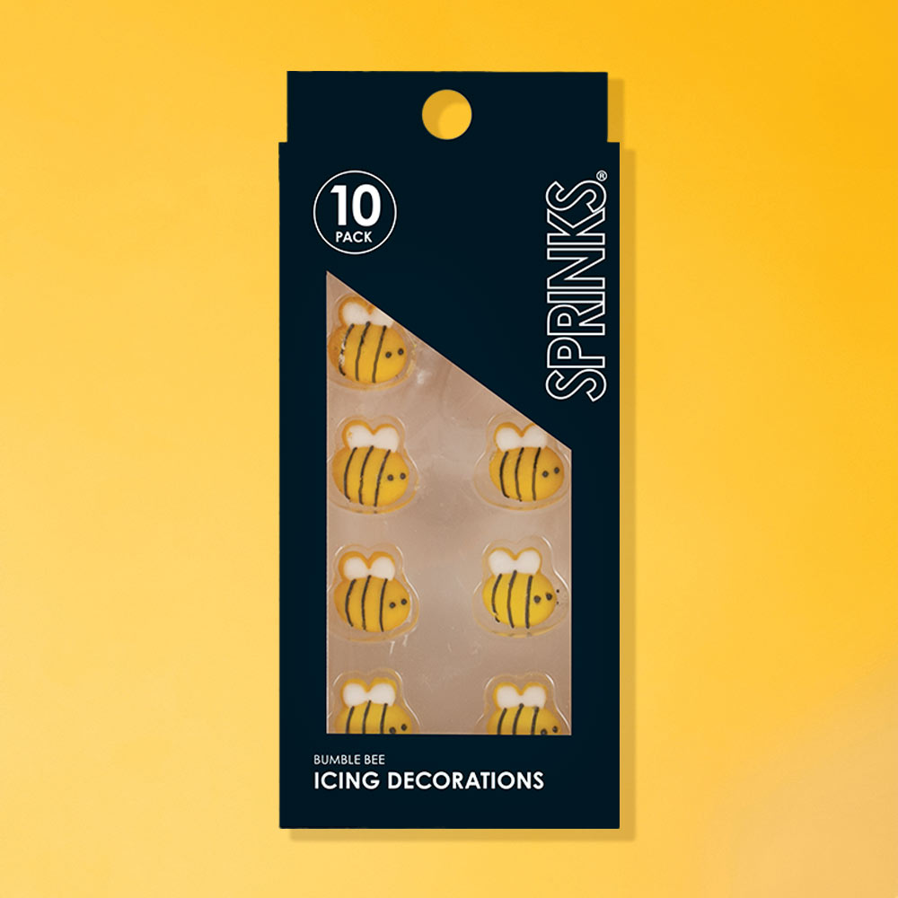 Sprinks Icing Decorations Bumble Bee 10 Piece