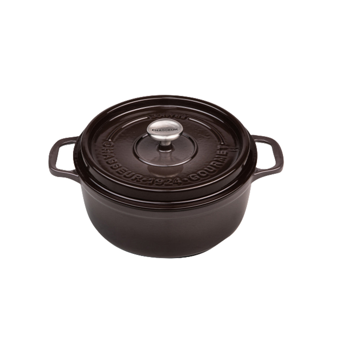 Chasseur Gourmet Round French Oven 24cm/4L - Storm - Grey - Storm Grey