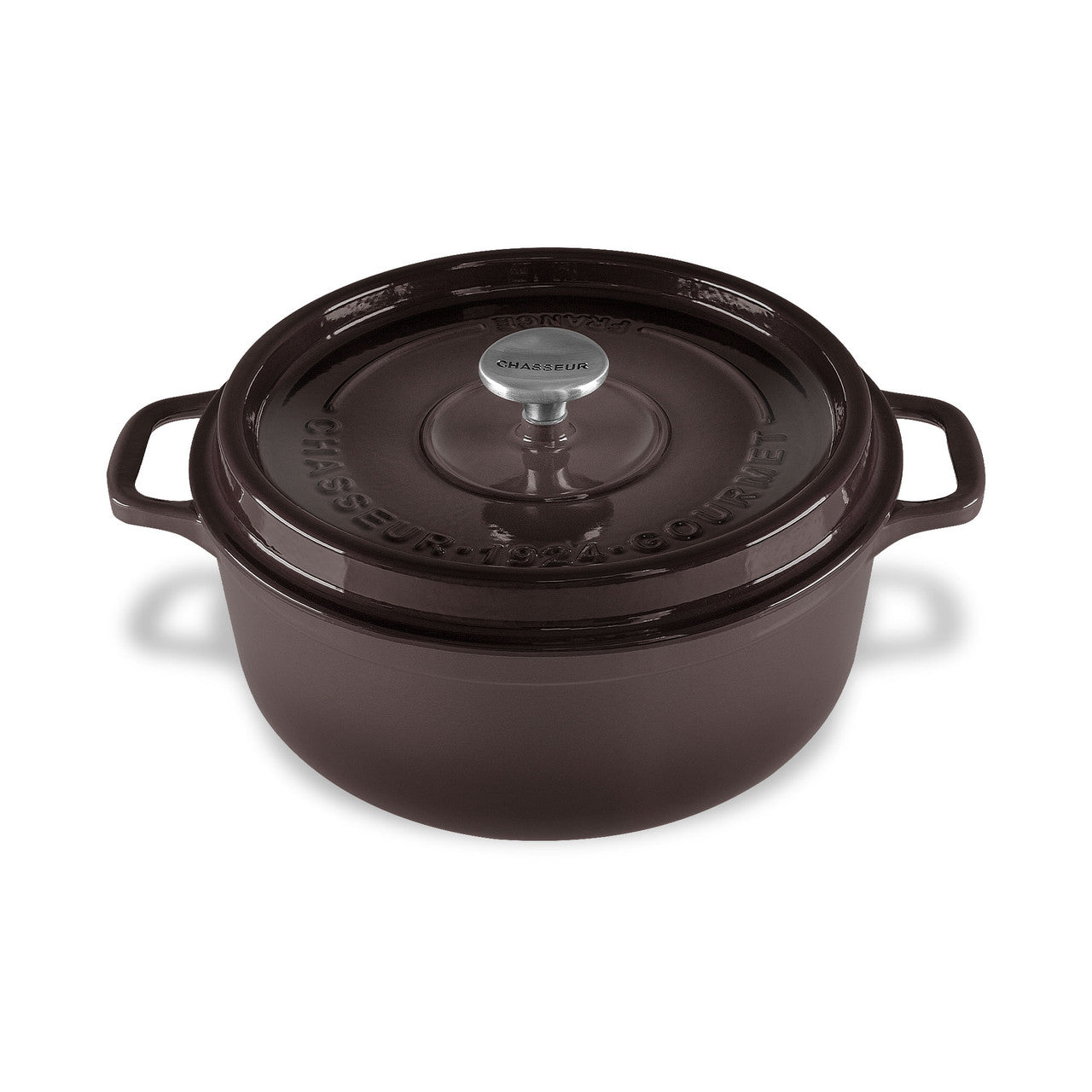 Chasseur Round French Oven 26cm/5L - Storm - Grey - Storm Grey