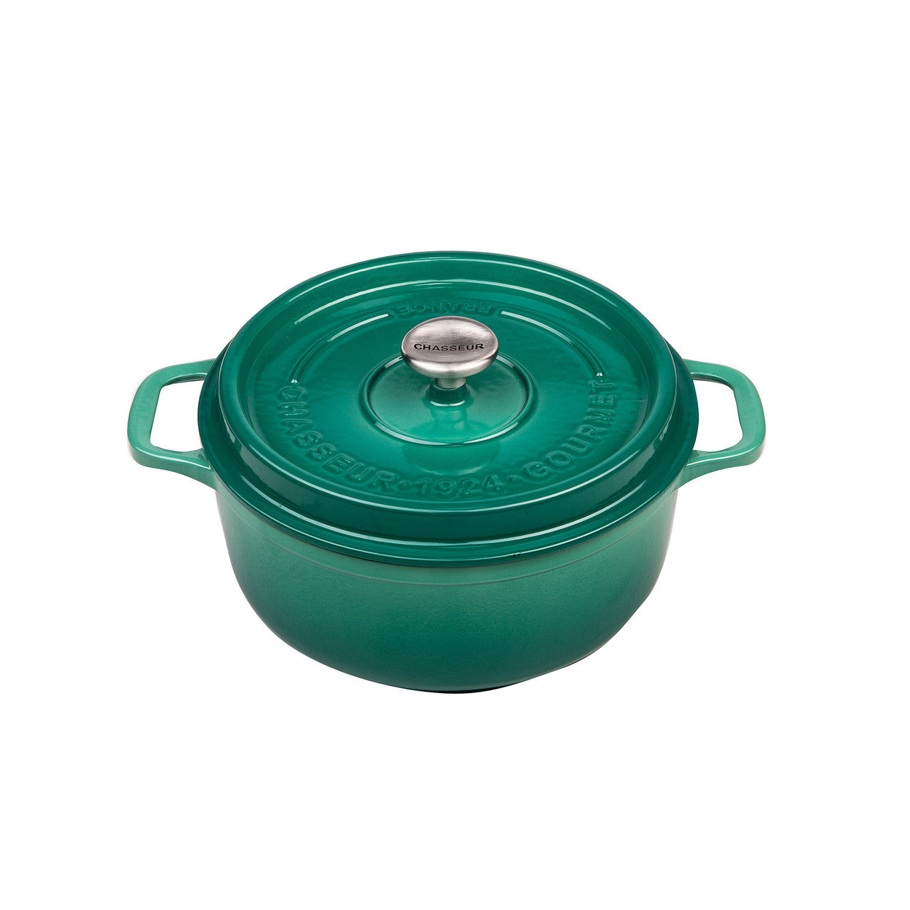 Chasseur Gourmet Round French Oven 24cm/4L - Jade