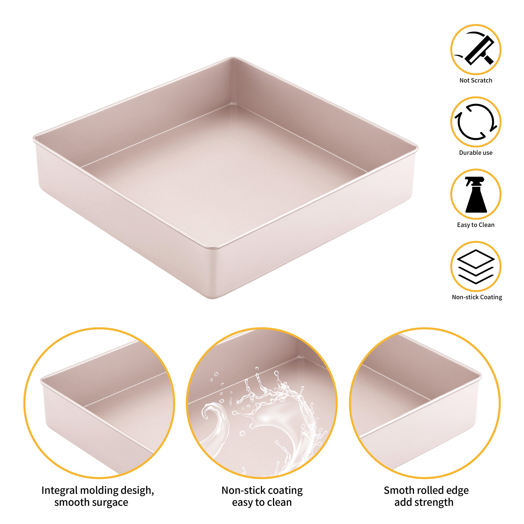 CHEFMADE Deep Square Cake Pan 28.5cm