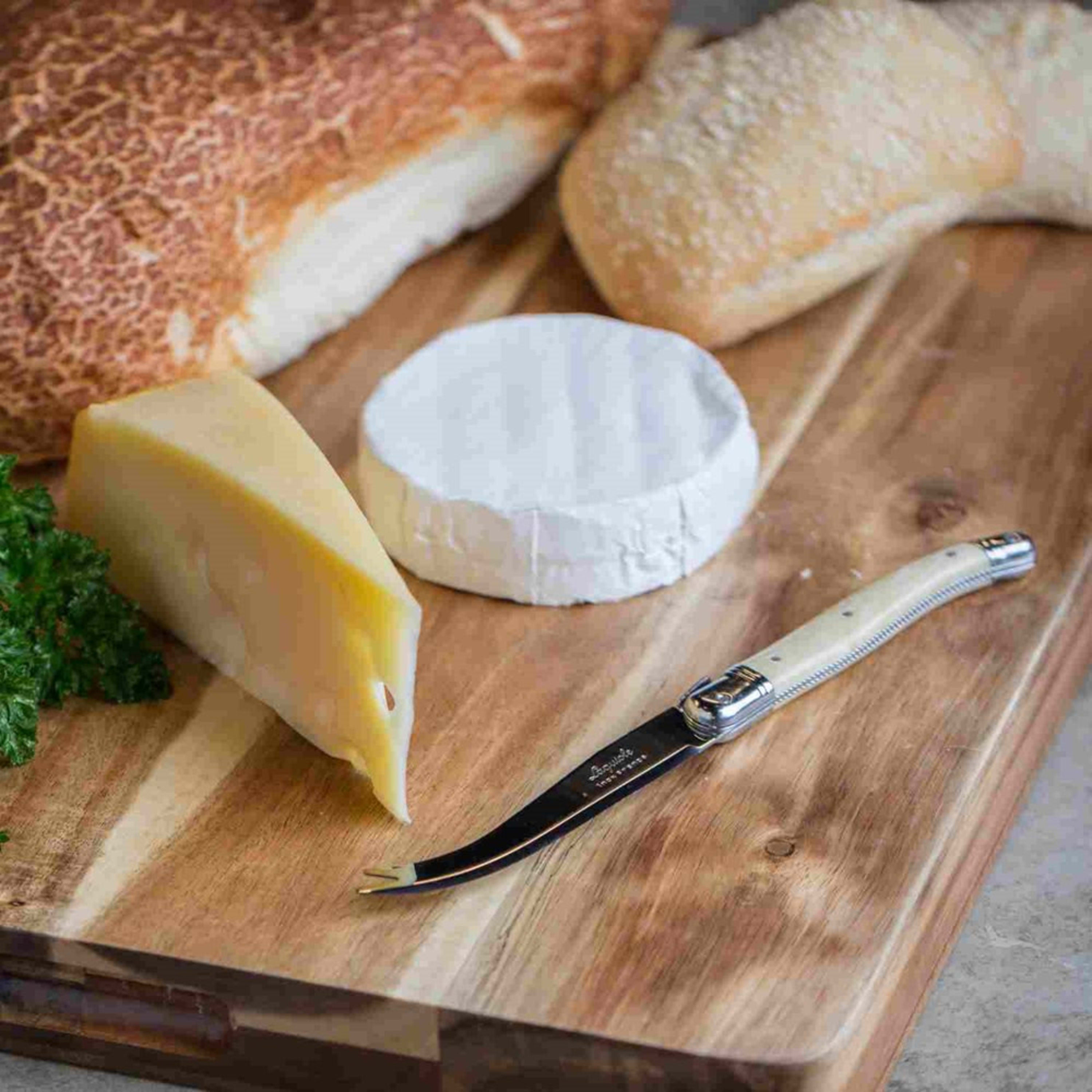 Laguiole Jean Néron Single Mini Cheese Knife - Light Horn