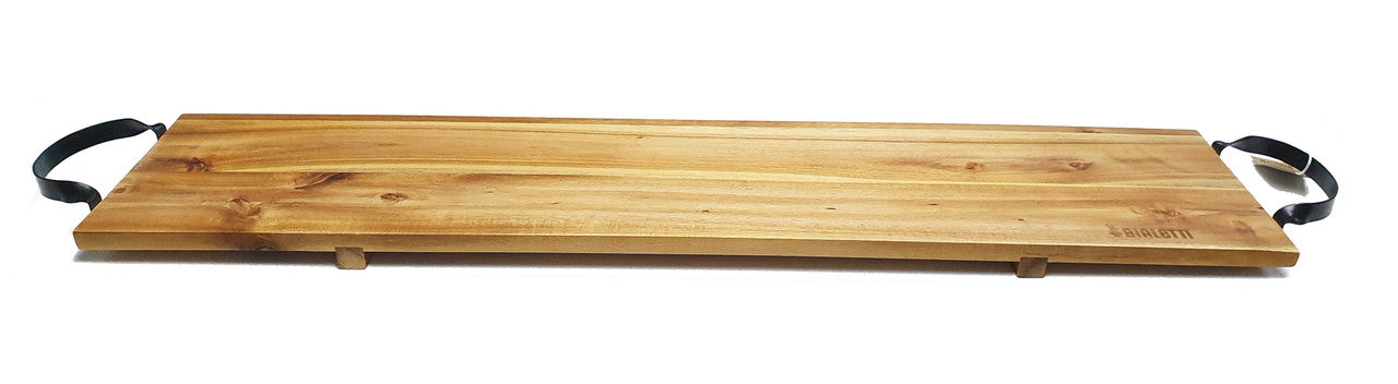Bialetti St. Clare Acacia Board With Black Steel Handles - 100cm