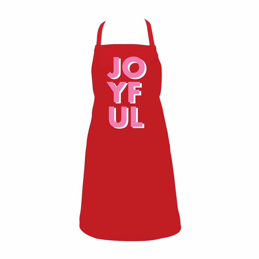 Annabel Trends Screen Print Aprons Christmas Joyful