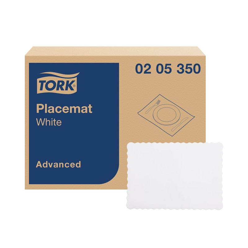 Tork Advanced White Disposable Placemats 350x245mm (100 Pack)