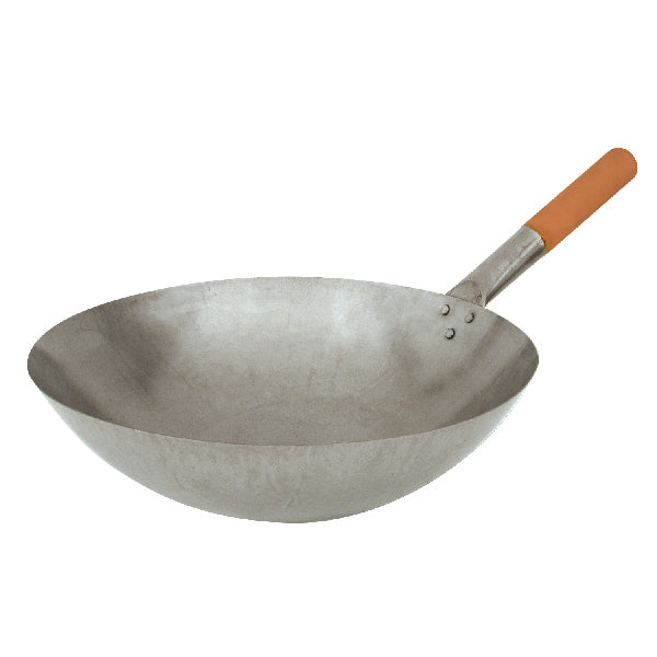 Trenton Iron Wok (380mm) (Wood Handle)