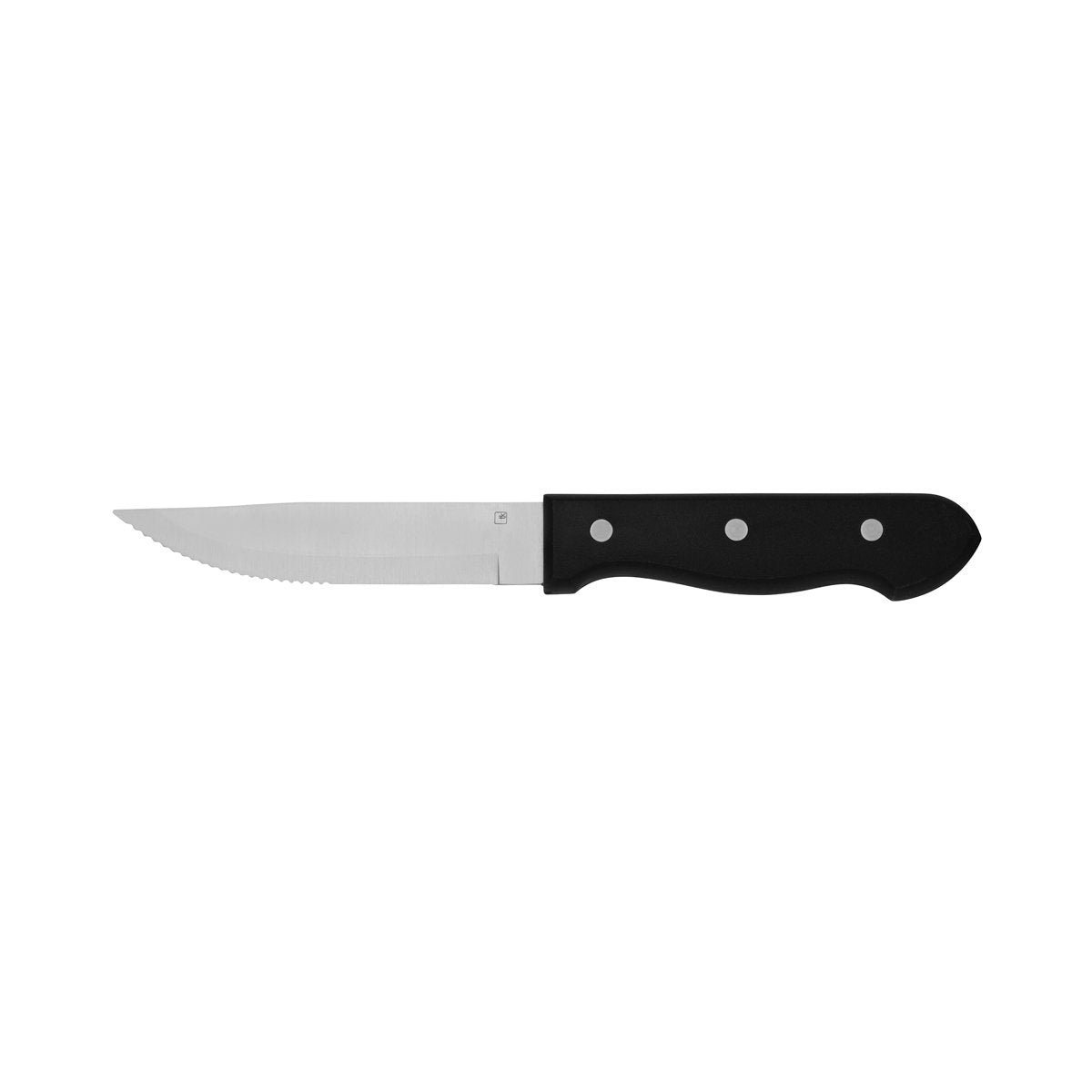 Tablekraft Steak Knives Jumbo Black Plastic Handle Pointed Tip