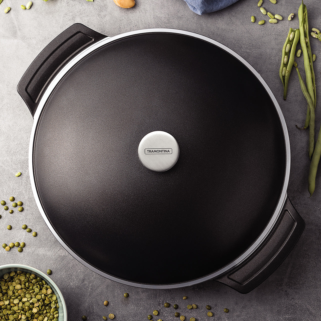 Tramontina Lyon Black Frying Pan - 32cm - 4.3L