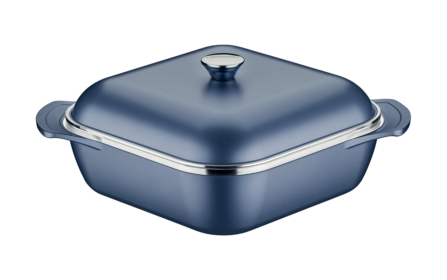 Tramontina Lyon Non-Stick Square Casserole – 28cm / 5.5L – Elemental Blue