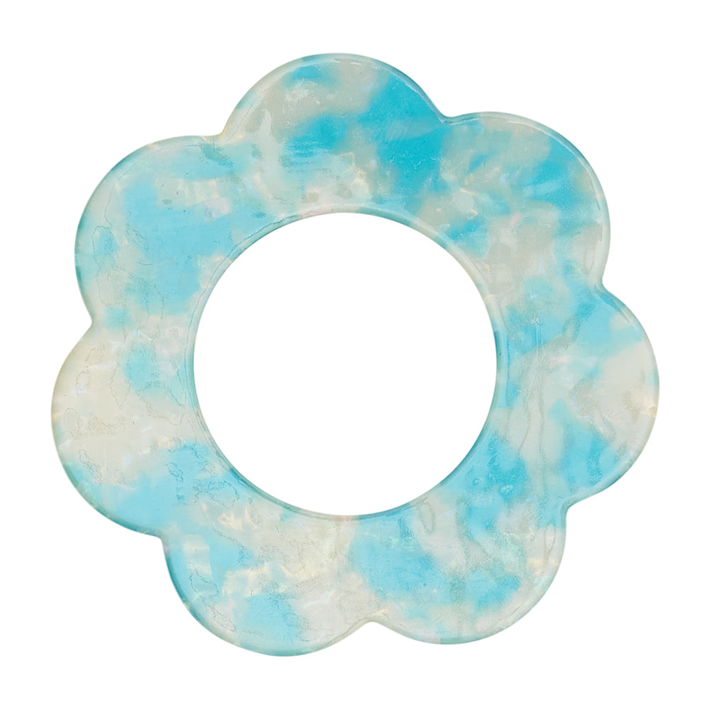 Annabel Trends Napkin Rings Scallop Edge Set of 4 Blue Cloud