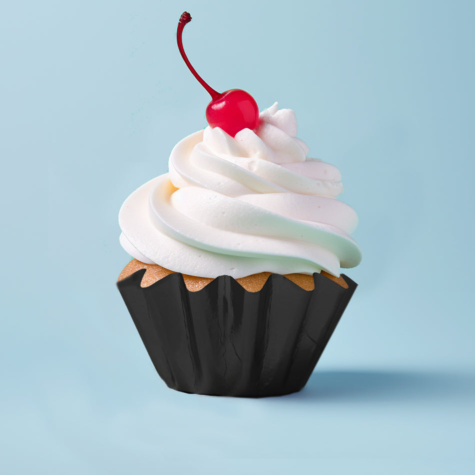 Papyrus Bloom Baking Cups Black 24 Pack