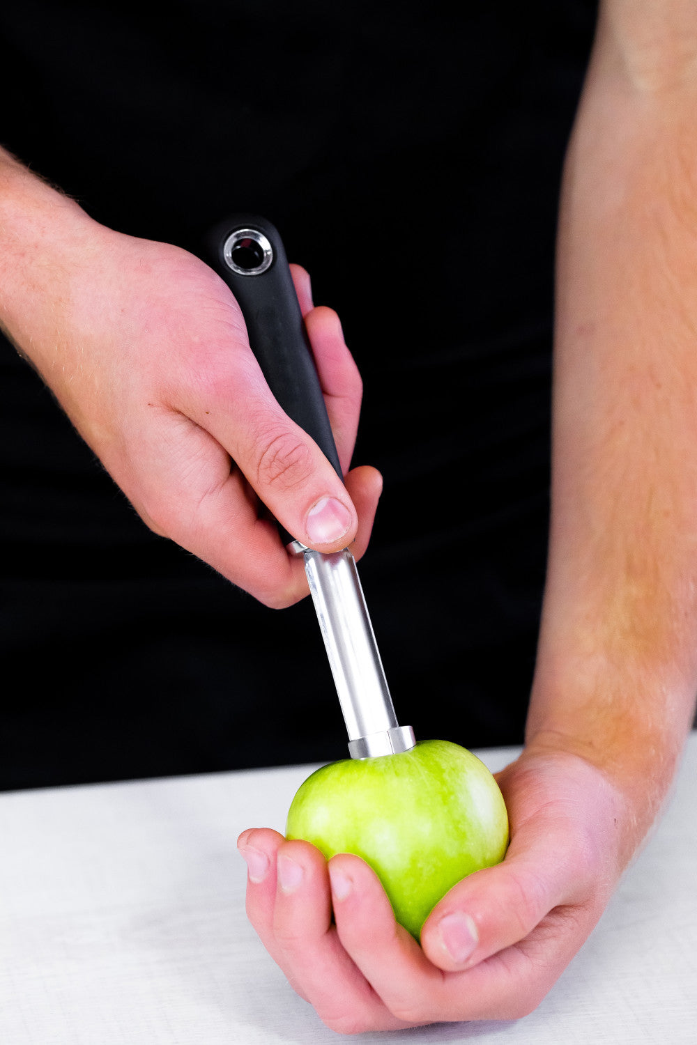 MasterCraft Soft Grip Stainless Steel Apple Corer