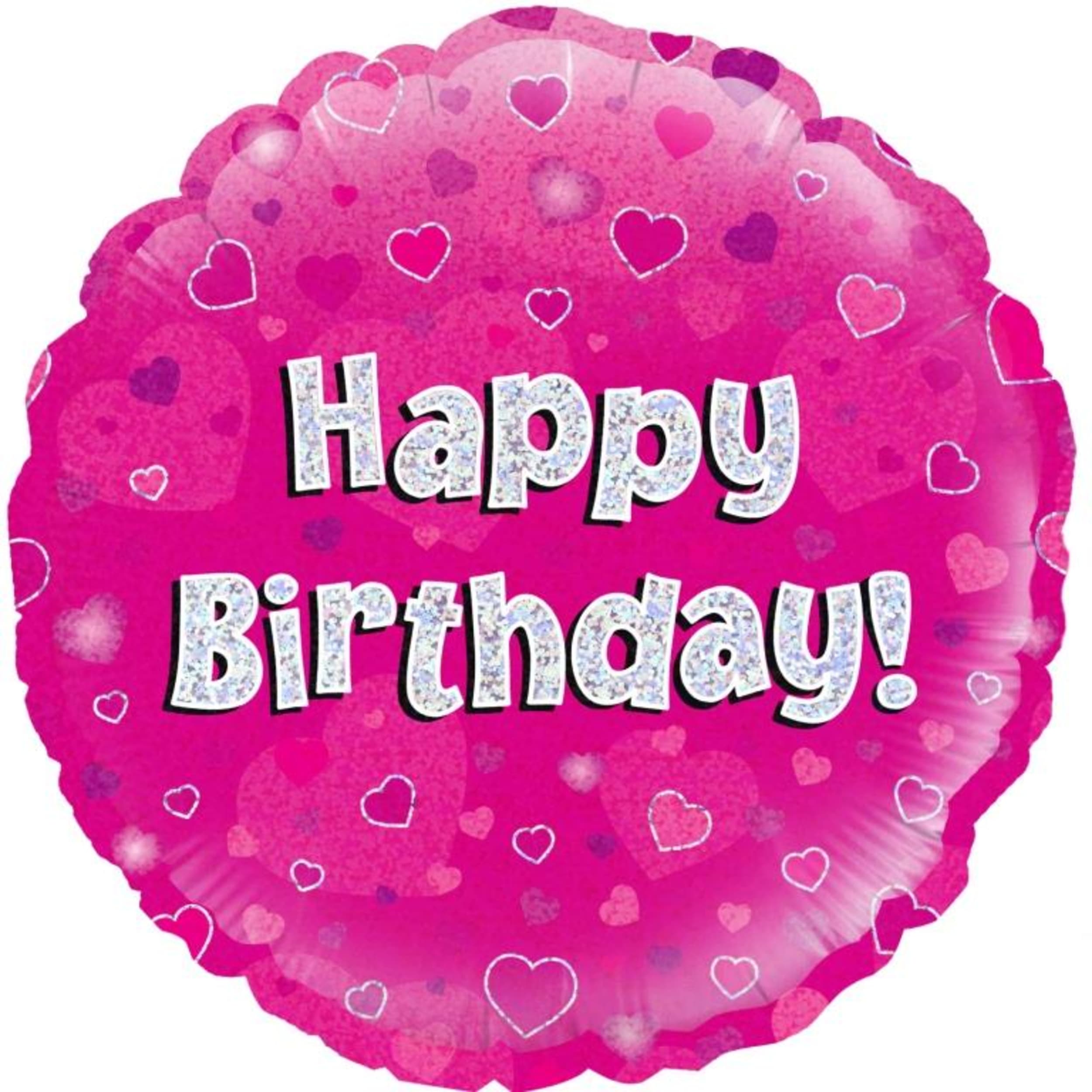 Oaktree Cups 266ml Happy Birthday Pink (8 Pack)