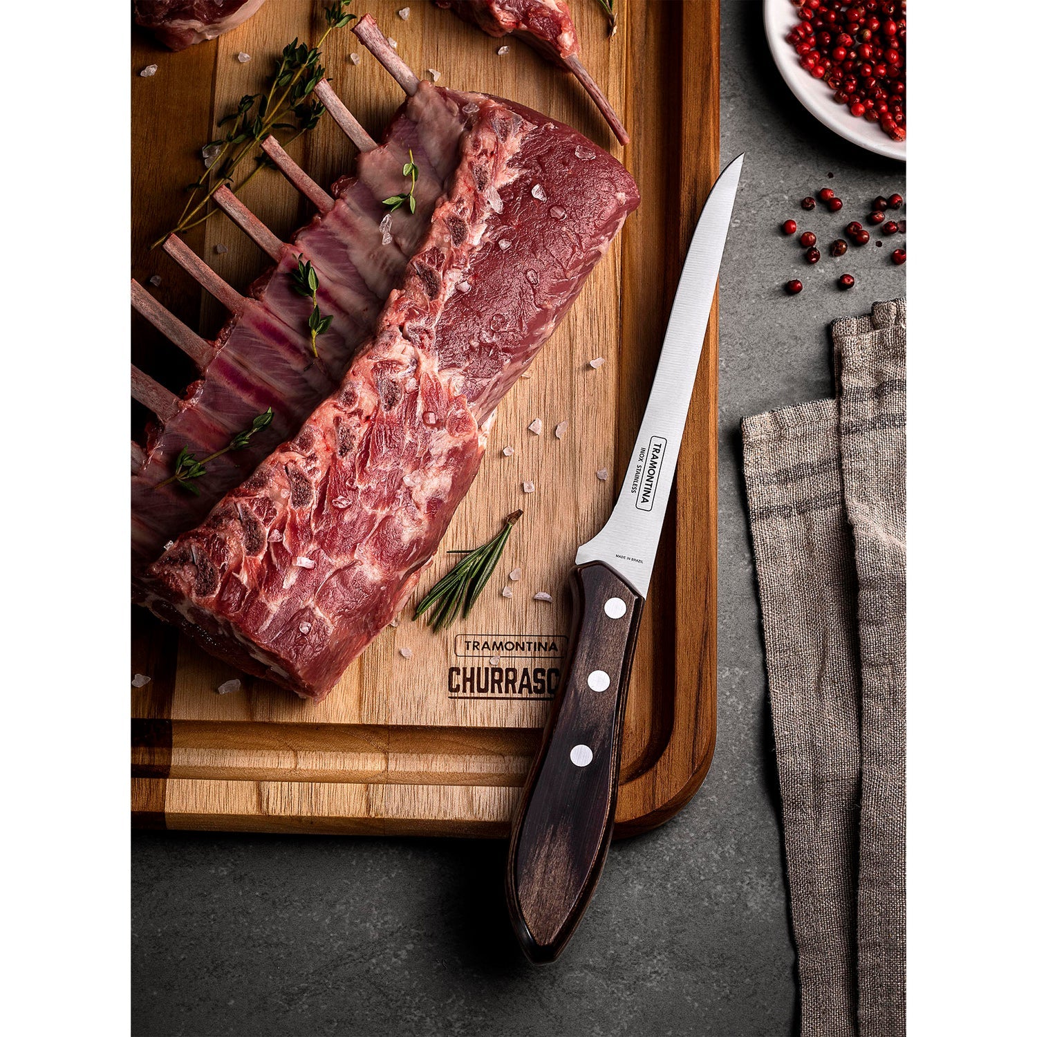 Tramontina Churrasco Fillet Knife - Polywood 15cm