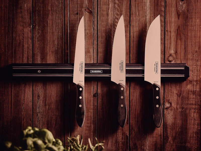 Tramontina Meat Knife With Stainless-Steel Blade W Brown Polywood Handle 20cm