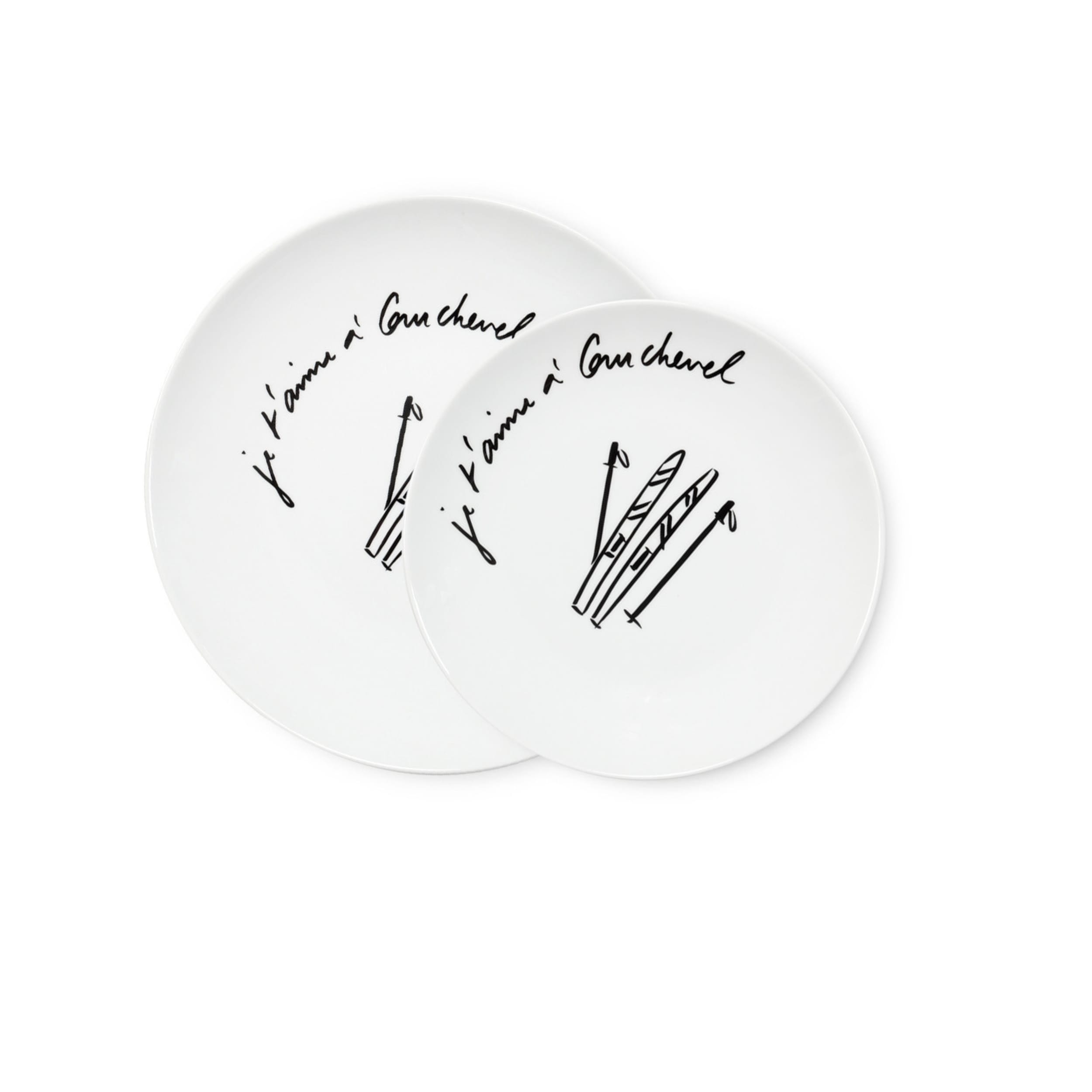 Pillivuyt Je t'aime a Courchevel Louna Plate 21cm