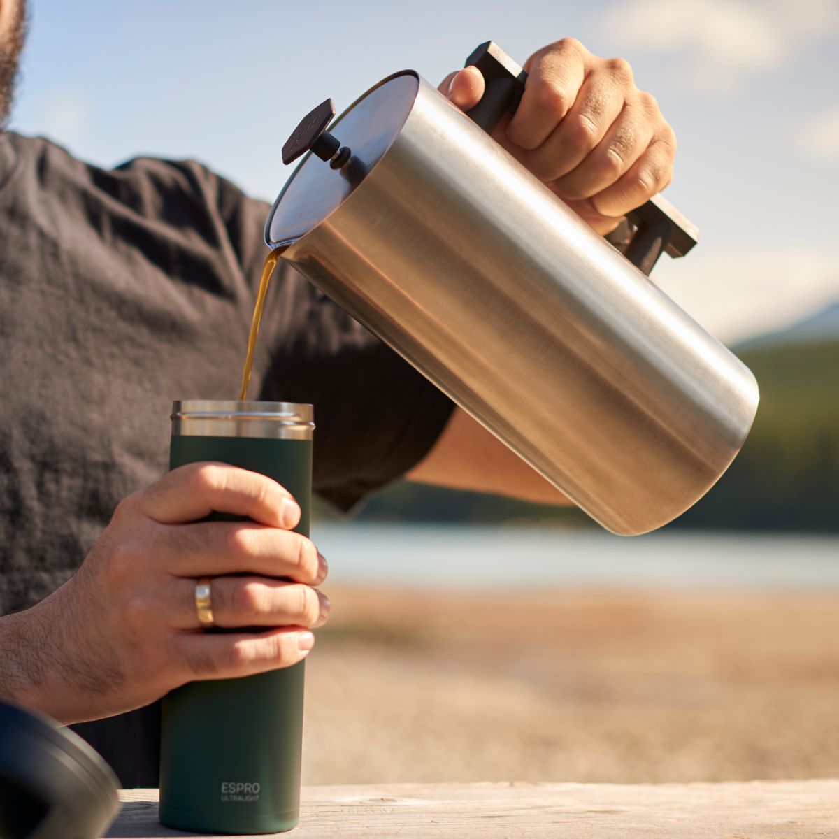 Espro P6 Double Wall Press 950ml (32oz) - Stainless Steel