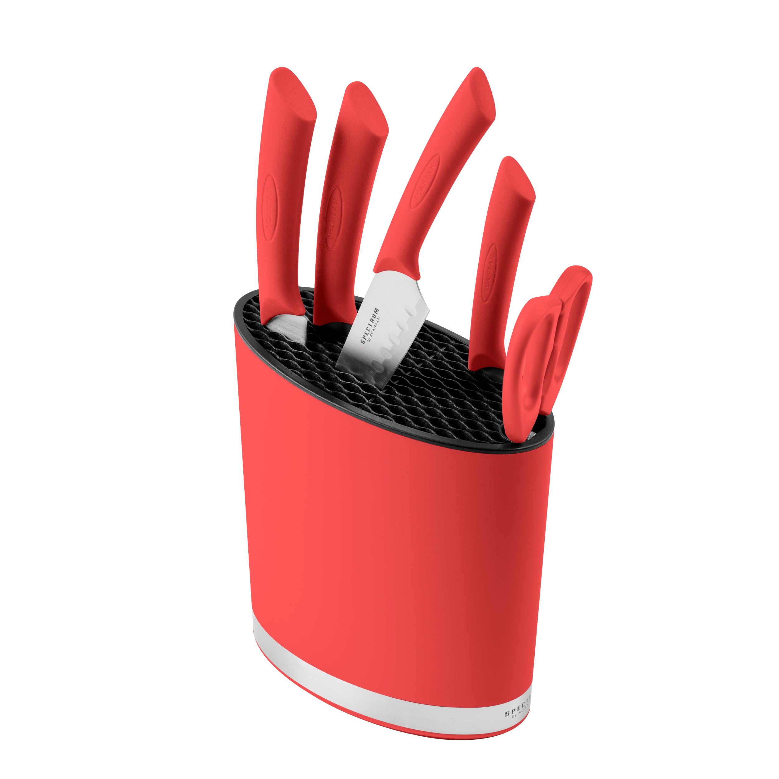Scanpan Spectrum Knife Block - Red