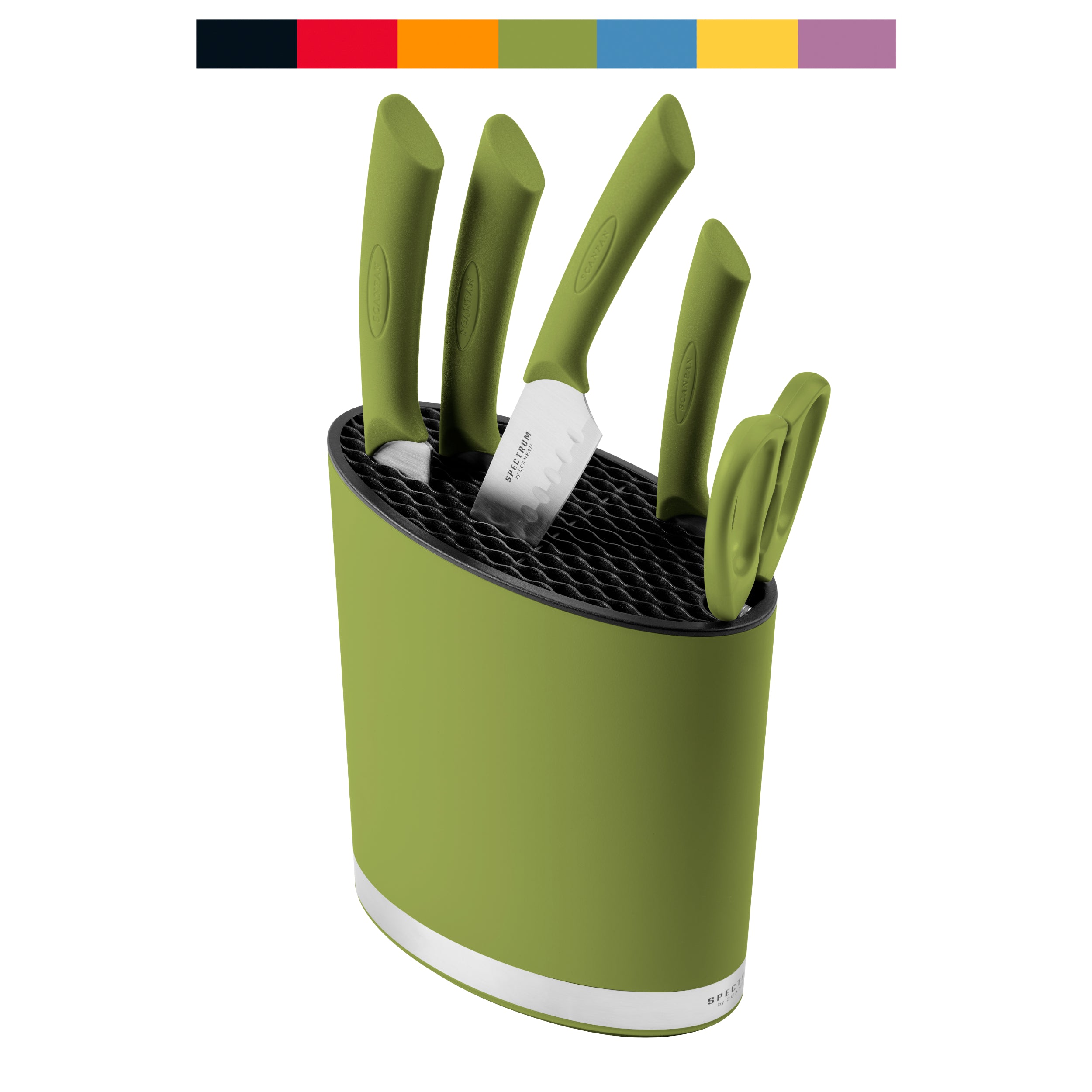 Scanpan Spectrum Knife Block - Spinach Green