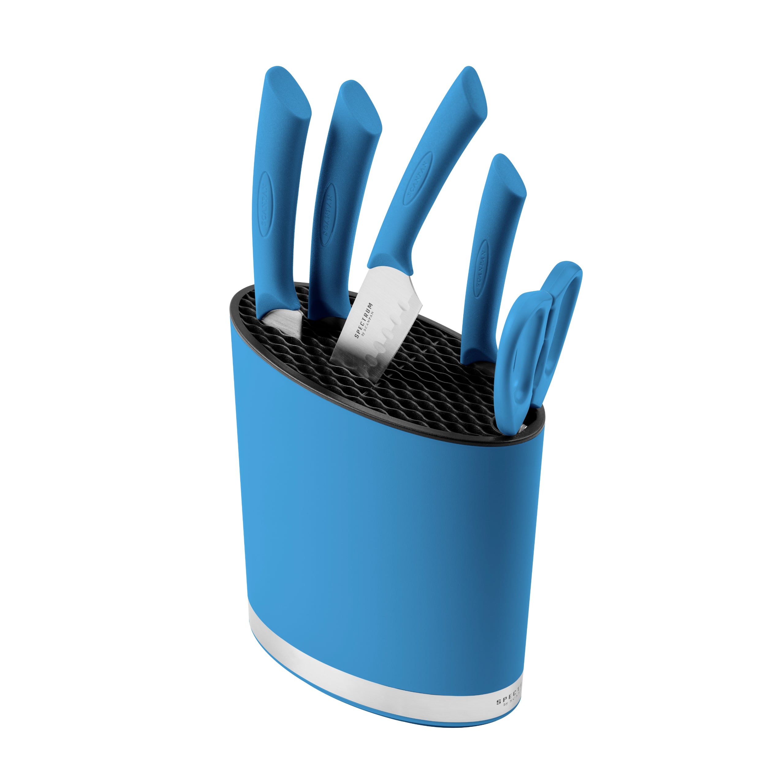 Scanpan Spectrum Knife Block - Silverlake Blue