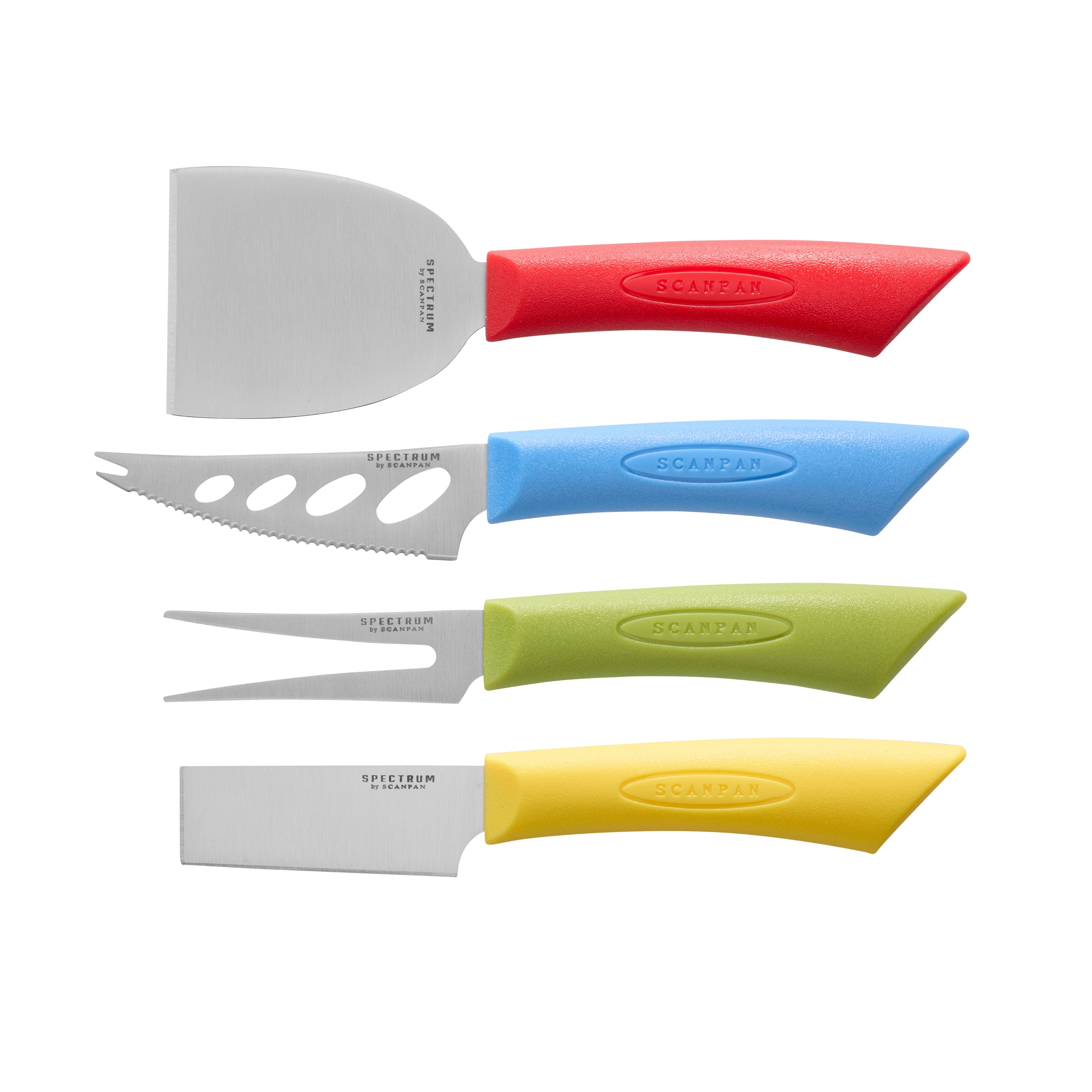 Scanpan Spectrum Cheese Knife Set - 4 Piece Coloured