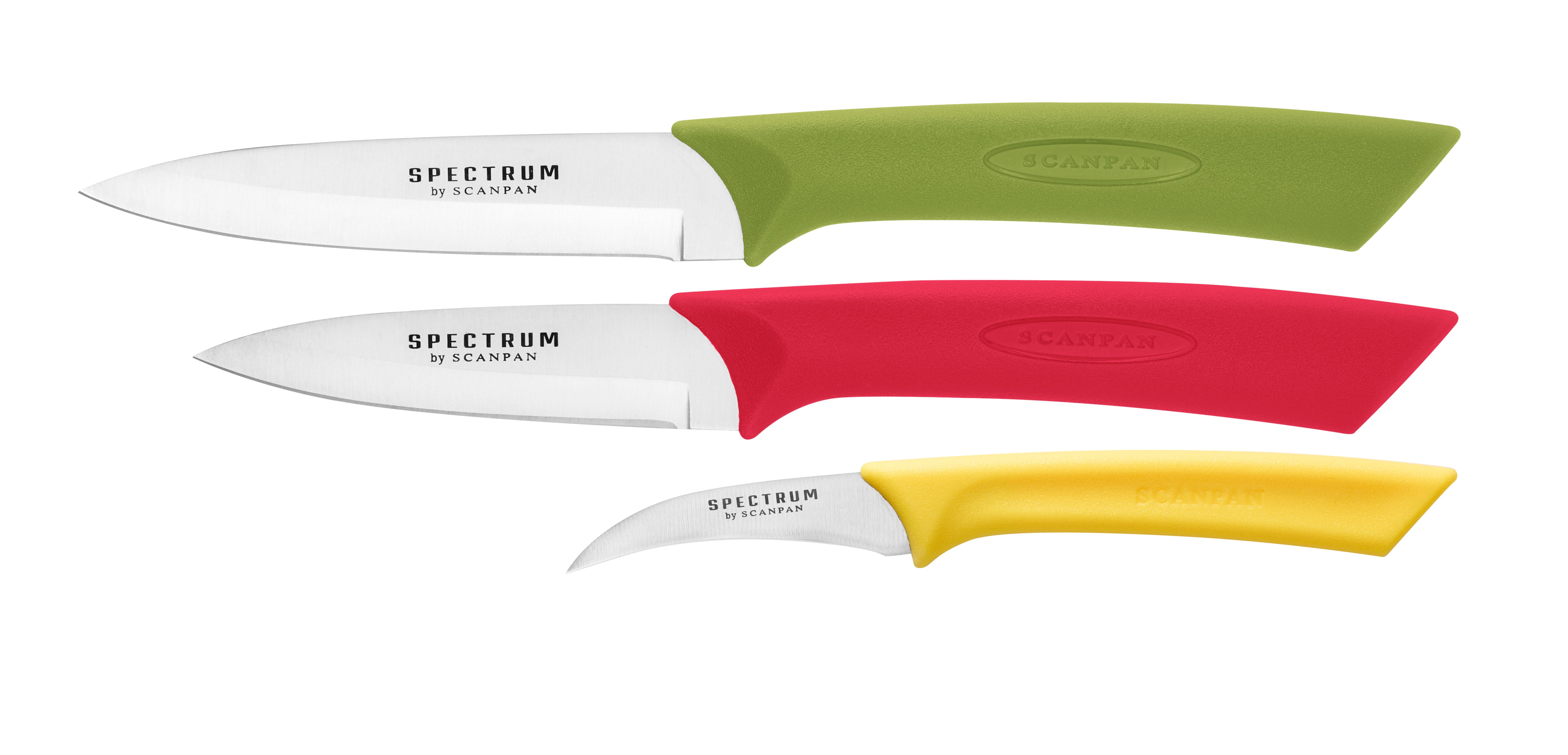 Scanpan Spectrum Knife Prep Set - 3 Piece Coloured
