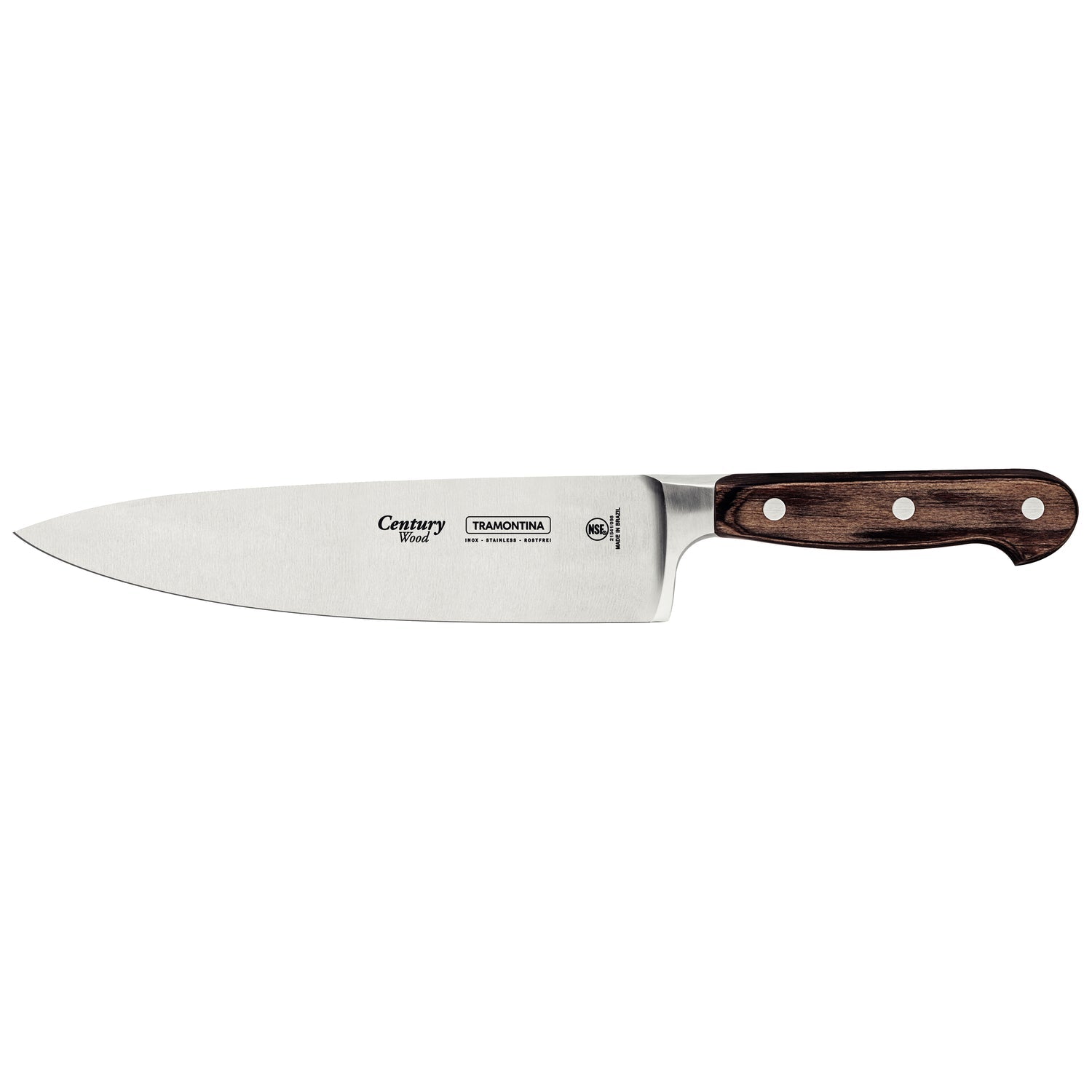 Tramontina Century Wood Chef’s Knife – 20cm – Treated Brown Wood Handle
