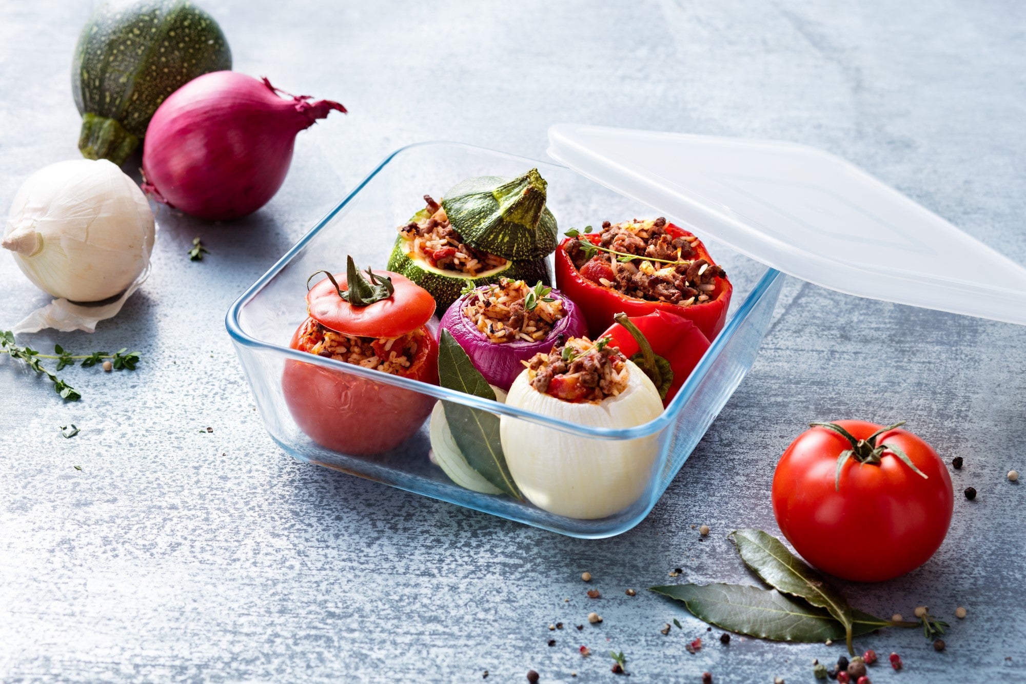 Pyrex Cook & Freeze Glass Square Container (2L)