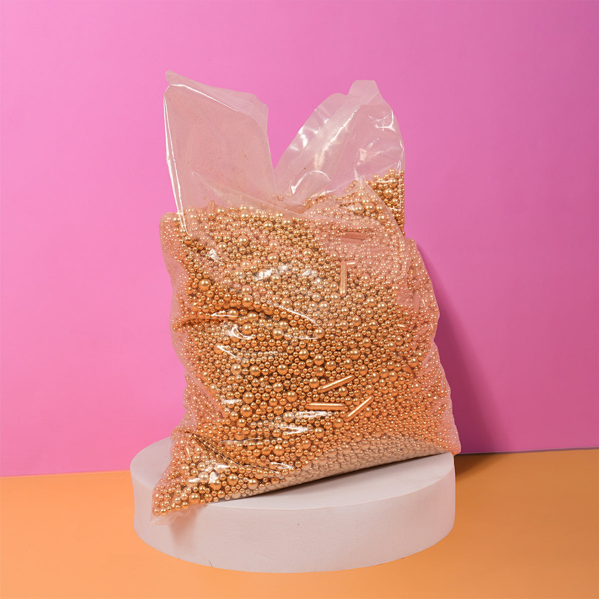 Sprinks Pro Series Bubble & Bounce Shiny Gold Sprinkles 2kg