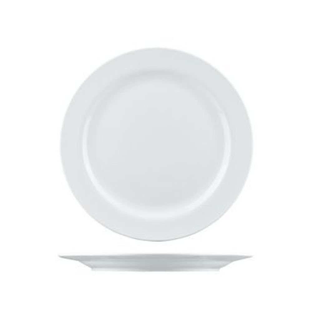 Longfine Arlington Round Plate Wide Rim