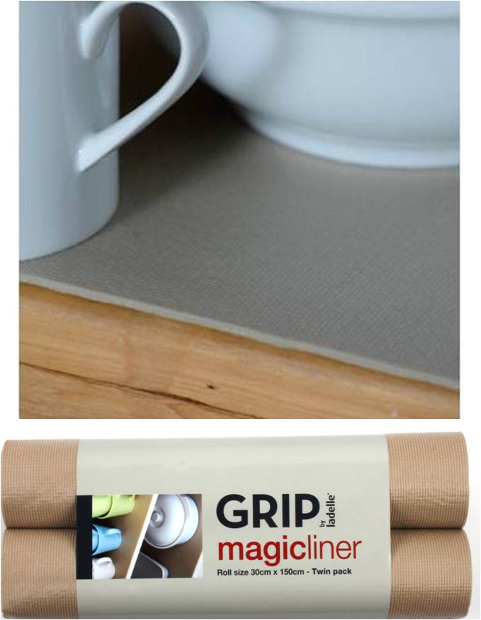 Ladelle Twinpack Magic Liner- Taupe 30cm x 1.5m rolls