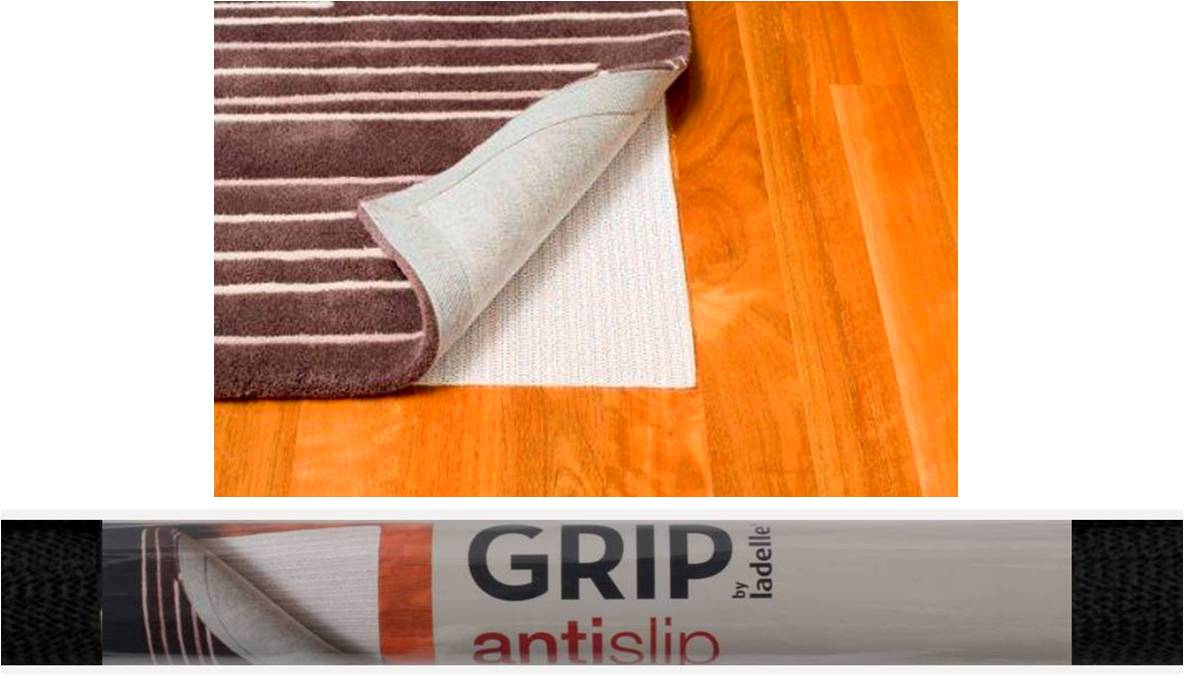 Ladelle Magic Grip Anti Slip Black 122cm x 2 metres