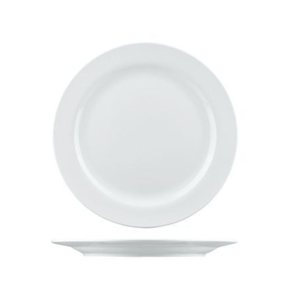 Longfine Arlington Round Plate Wide Rim