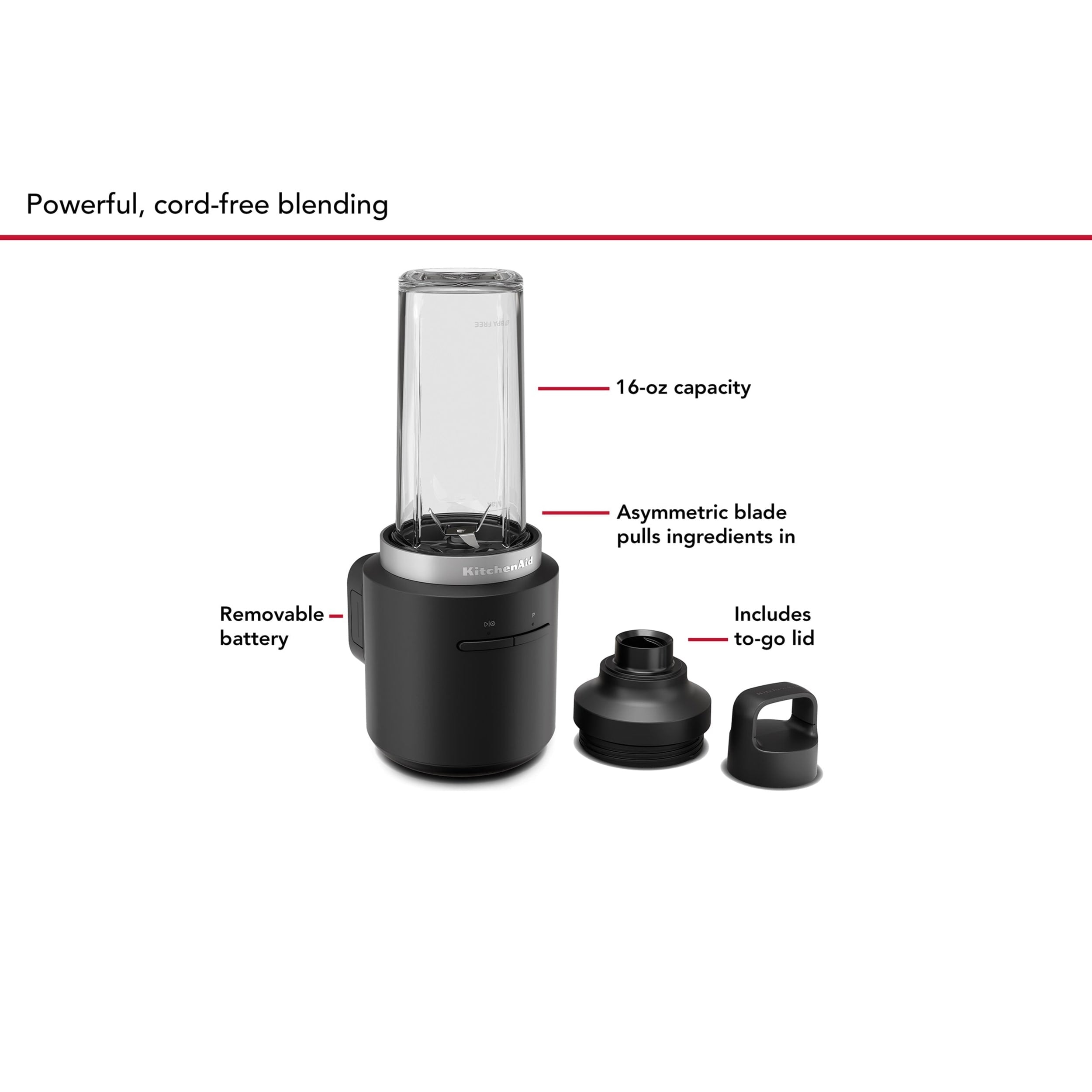 KitchenAid Go Cordless Personal Blender Without Battery