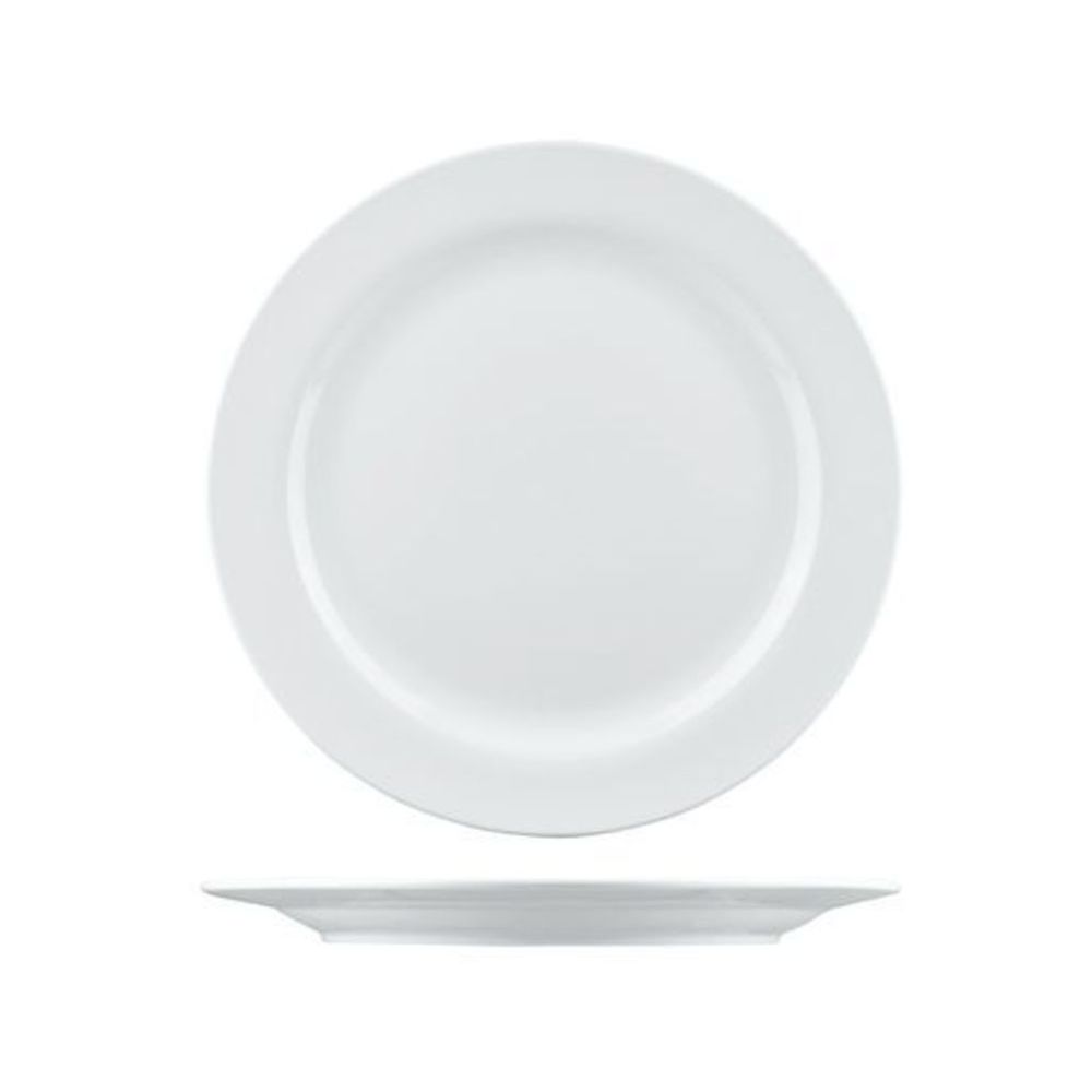 Longfine Arlington Round Plate Wide Rim