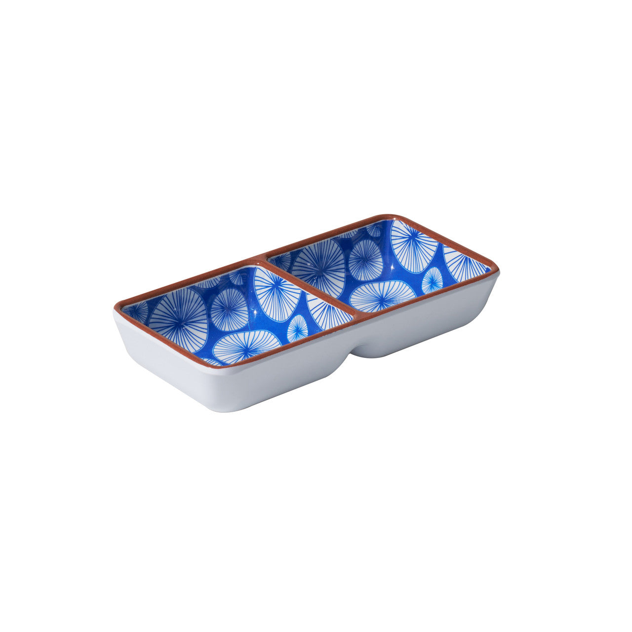Avanti Divided Sauce Dish – Lotus – 14cm