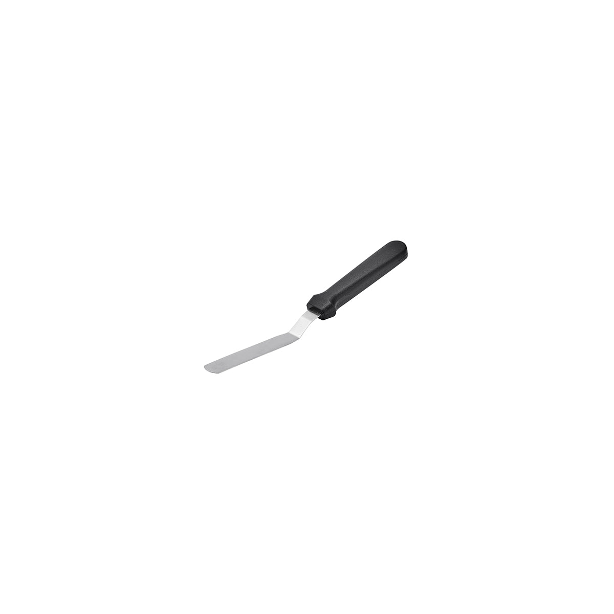 Chef Inox Spatula & Palette Knife Cranked Black Handle 100x18mm