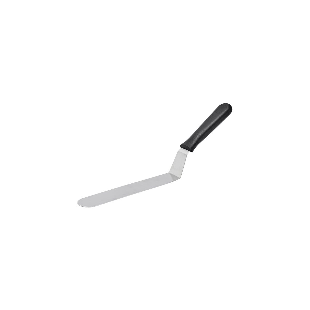 Chef Inox Spatula & Palette Knife Cranked Black Handle 215x40mm