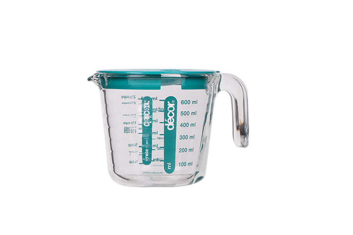 Decor Cook Glass Measuring Jug with Lid - 650ml