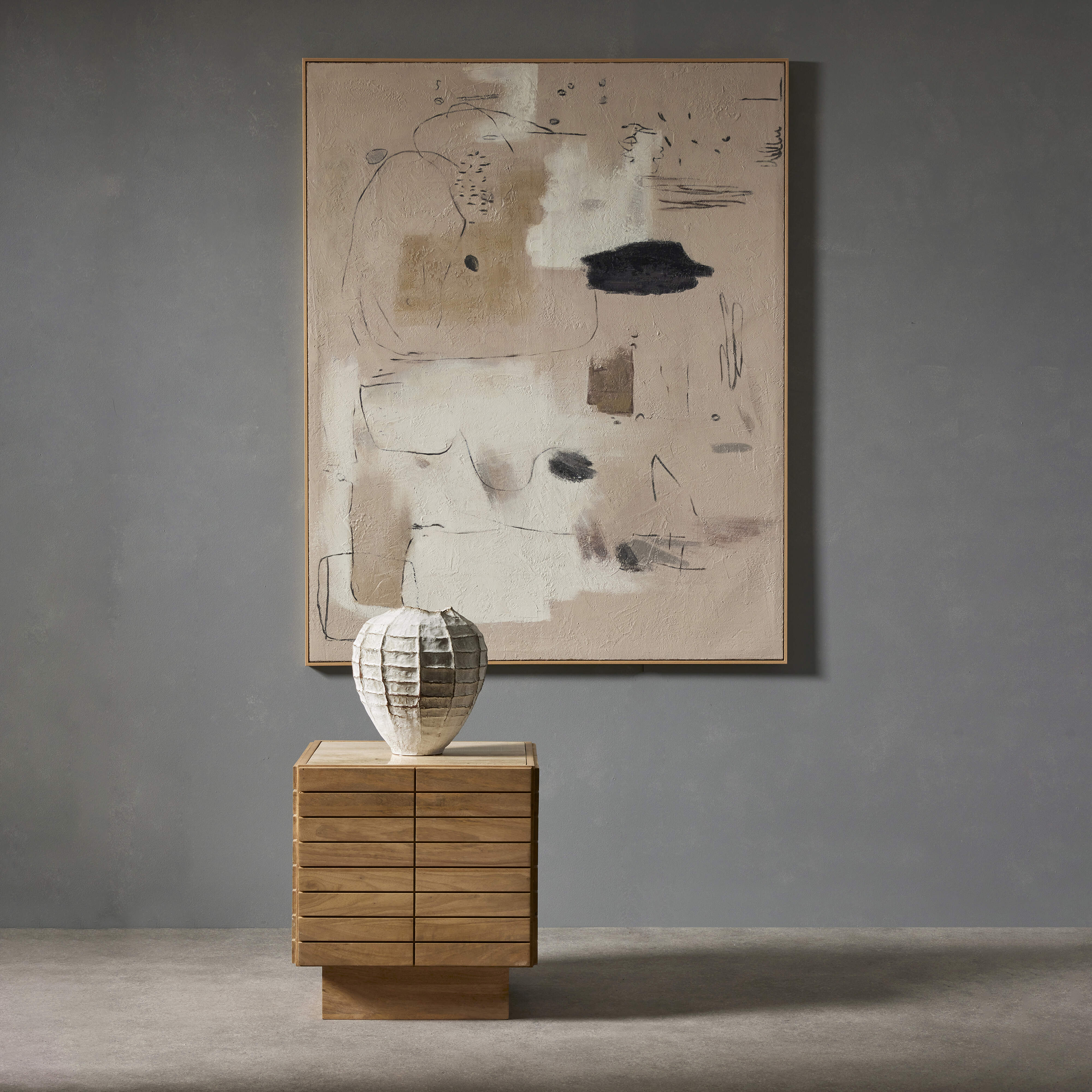 Grand Designs Marlo Vase Off White