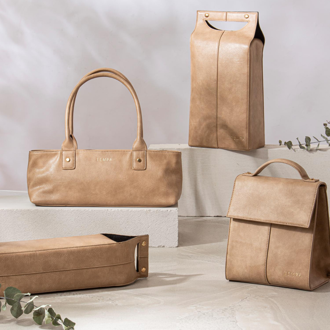 Tempa Harley Latte Single Wine Bag