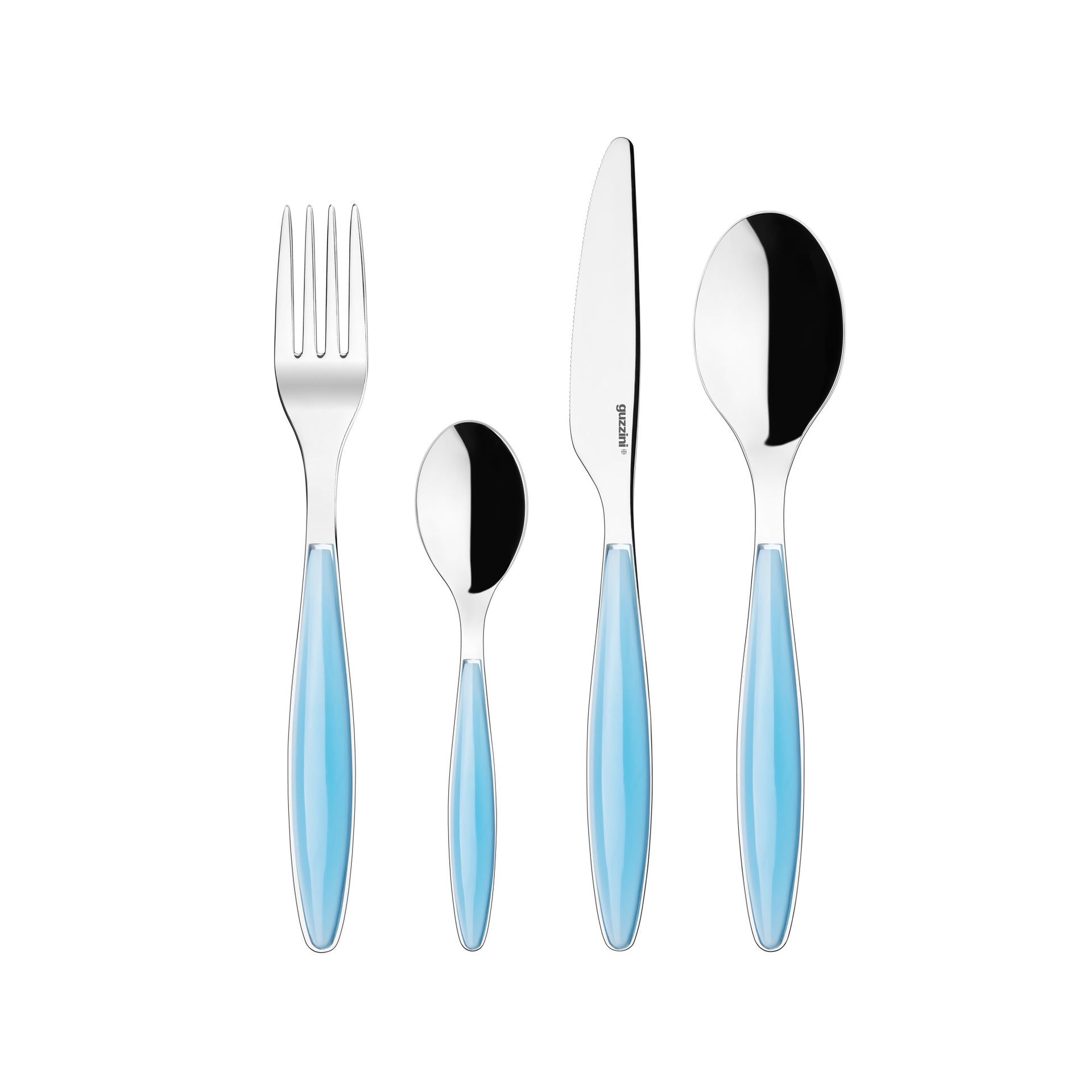 Guzzini Posate Cutlery Set of 24 - Sea Blue