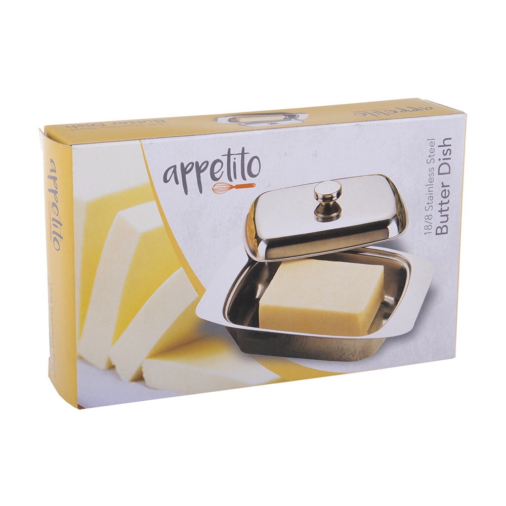 Appetito Butter Dish - Steel Cover