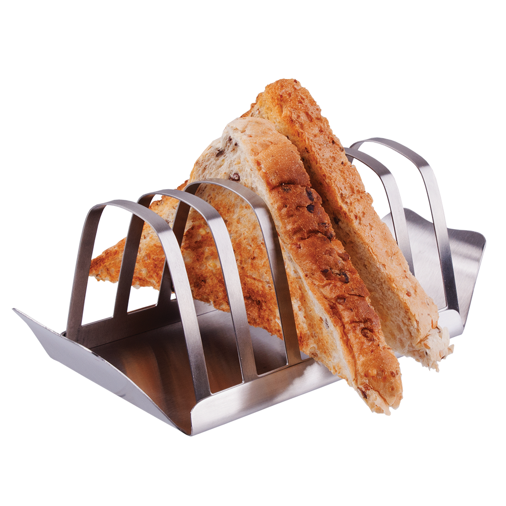 Appetito Stainless Steel Toast Rack with Tray