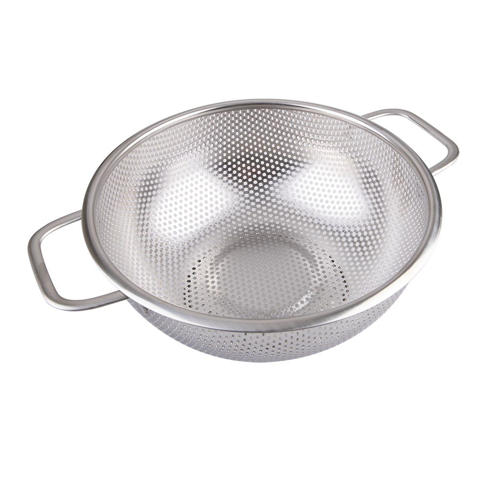 Appetito Stainless Steel Perforated Colander 22.5cm
