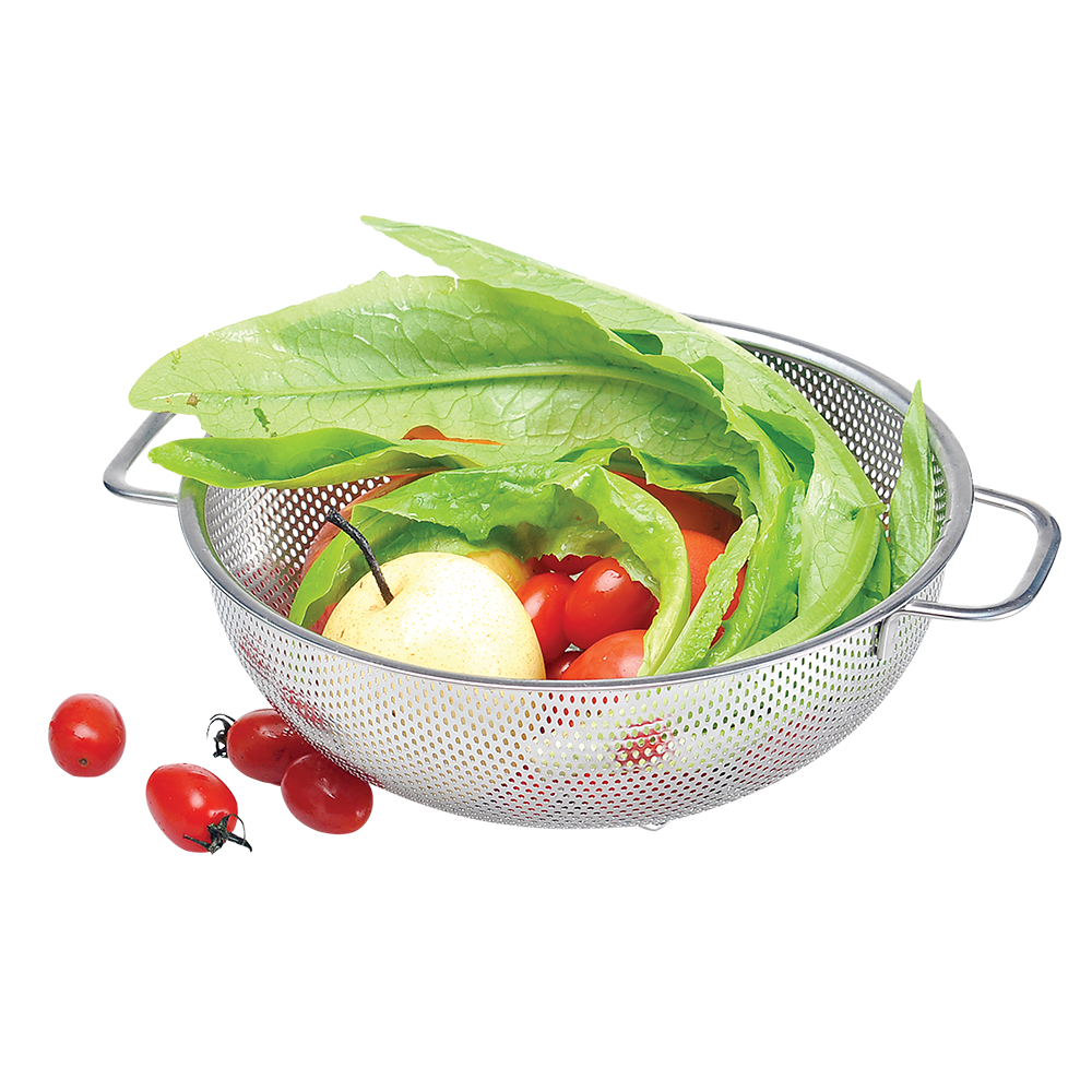 Appetito Stainless Steel Perforated Colander 22.5cm