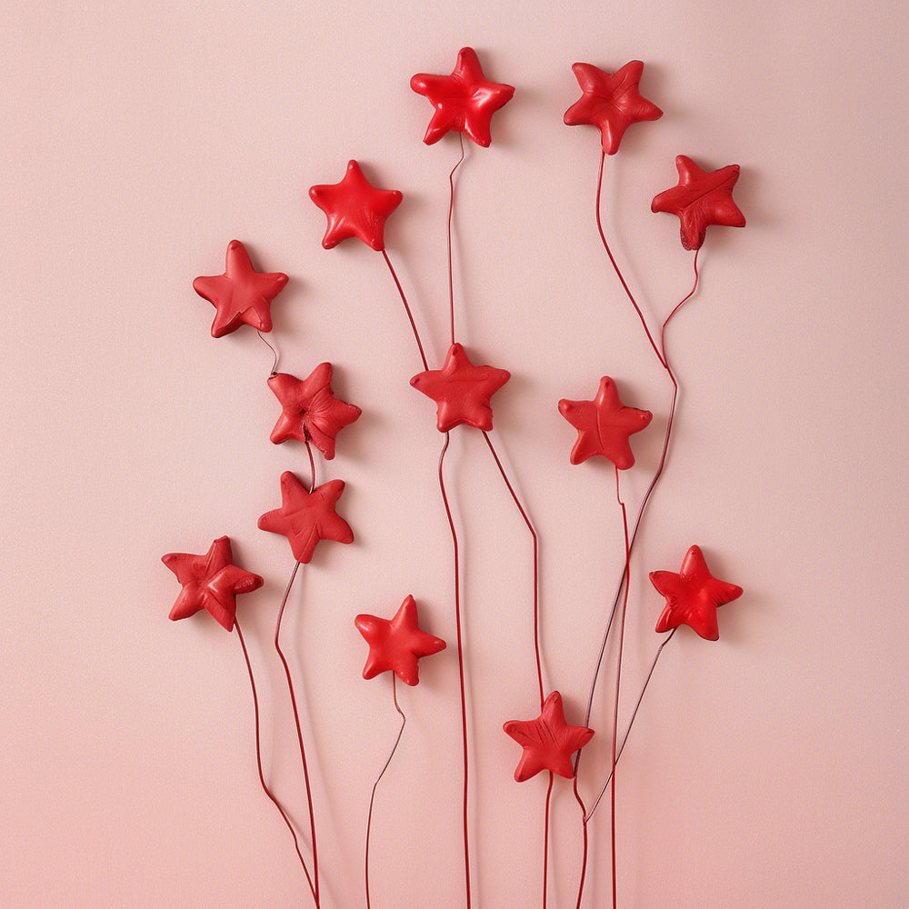 Bake Group Flower Wire 24 Gauge Metallic Red