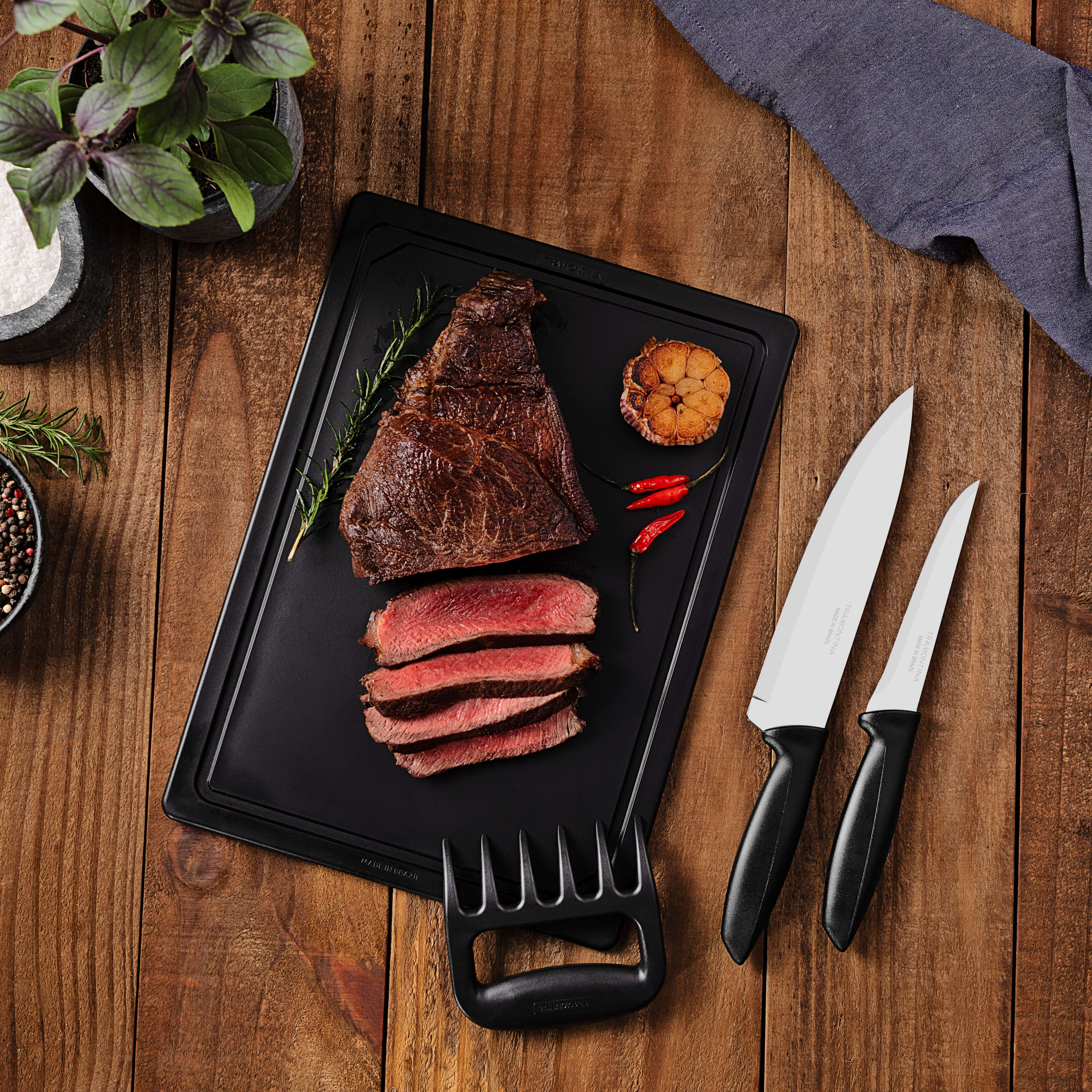 Tramontina Churrasco 4 Piece Plenus Barbecue Set