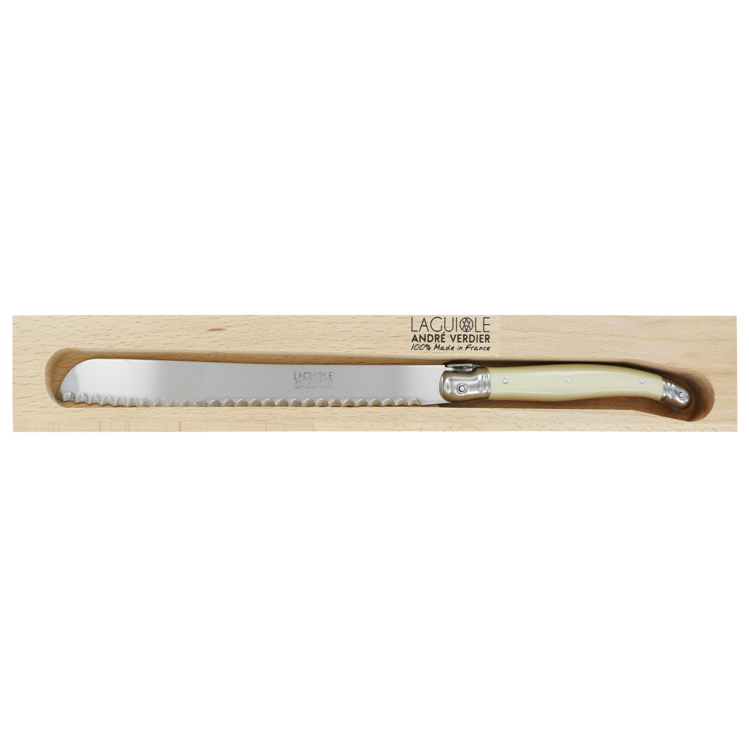 Laguiole André Verdier Bread Knife - Ivory