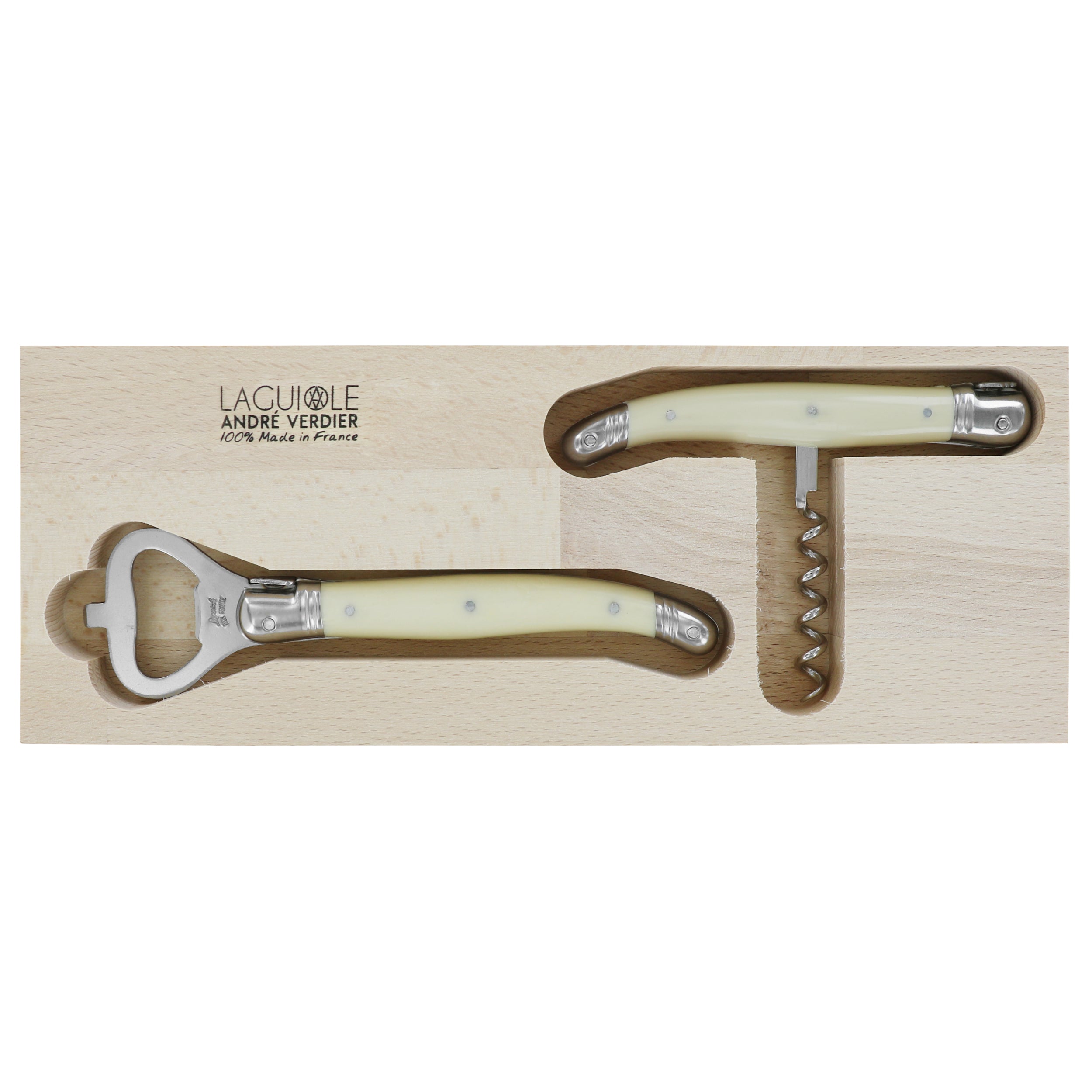 Laguiole André Verdier Apero Barware 2 Piece Set - Ivory